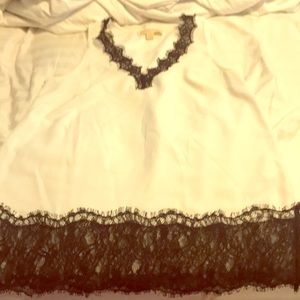 Michael By Michael Kors black lace top.